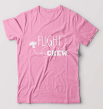 Load image into Gallery viewer, Flight Crew T-Shirt for Men-Light Baby Pink-Ektarfa.online