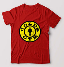 Load image into Gallery viewer, Gold's Gym T-Shirt for Men-Red-Ektarfa.online