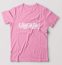 Load image into Gallery viewer, Sanskari T-Shirt for Men-Light Baby Pink-Ektarfa.online