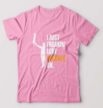 Load image into Gallery viewer, Love Cricket T-Shirt for Men-Light Baby Pink-Ektarfa.online