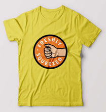 Load image into Gallery viewer, Orange Cassidy - Freshly Squeezed Friends T-Shirt for Men-Yellow-Ektarfa.online
