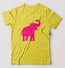 Load image into Gallery viewer, Pink Elephant T-Shirt for Men-Yellow-Ektarfa.online