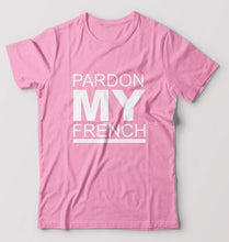 Load image into Gallery viewer, Pardon My French T-Shirt for Men-Light Baby Pink-Ektarfa.online