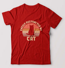 Load image into Gallery viewer, Cat T-Shirt for Men-Red-Ektarfa.online