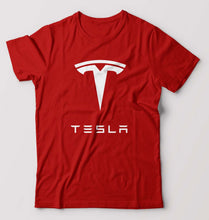 Load image into Gallery viewer, Tesla T-Shirt for Men-Red-Ektarfa.online