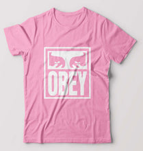 Load image into Gallery viewer, Obey T-Shirt for Men-Light Baby Pink-Ektarfa.online