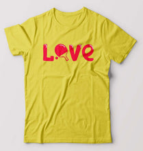 Load image into Gallery viewer, Love Table Tennis (TT) T-Shirt for Men-Yellow-Ektarfa.online