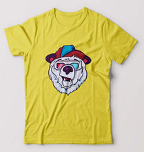 Load image into Gallery viewer, Bear T-Shirt for Men-Yellow-Ektarfa.online