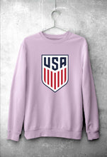 Load image into Gallery viewer, USA Football Unisex Sweatshirt for Men/Women-Light Pink-Ektarfa.online
