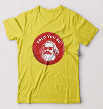 Load image into Gallery viewer, Karl Marx T-Shirt for Men-Yellow-Ektarfa.online