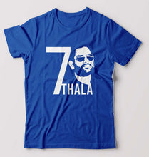 Load image into Gallery viewer, MS Dhoni 07 Thala T-Shirt for Men-Royal Blue-Ektarfa.online