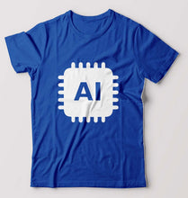 Load image into Gallery viewer, Artificial intelligence (AI) T-Shirt for Men-Royal Blue-Ektarfa.online