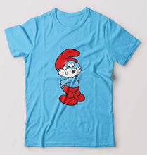 Load image into Gallery viewer, Papa Smurf T-Shirt for Men-Light Blue-Ektarfa.online