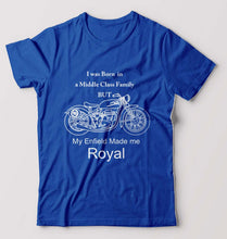 Load image into Gallery viewer, My Enfield made me Royal T-Shirt for Men-Royal Blue-Ektarfa.online