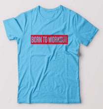 Load image into Gallery viewer, Gym Workout T-Shirt for Men-Light Blue-Ektarfa.online