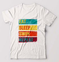 Load image into Gallery viewer, Swimming T-Shirt for Men-White-Ektarfa.online