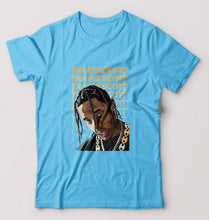 Load image into Gallery viewer, Travis Scott T-Shirt for Men-Light Blue-Ektarfa.online