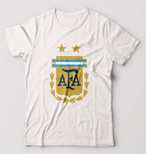 Load image into Gallery viewer, Argentina Football T-Shirt for Men-White-Ektarfa.online