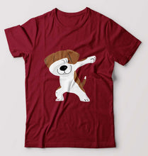 Load image into Gallery viewer, Dab Dog T-Shirt for Men-Maroon-Ektarfa.online