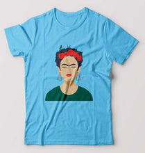 Load image into Gallery viewer, Frida Kahlo T-Shirt for Men-Light Blue-Ektarfa.online