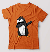 Load image into Gallery viewer, Dab Penguin T-Shirt for Men-Orange-Ektarfa.online
