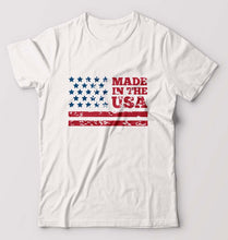 Load image into Gallery viewer, USA America T-Shirt for Men-White-Ektarfa.online