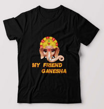 Load image into Gallery viewer, Ganpati JI(Ganesh) T-Shirt for Men-Black-Ektarfa.online