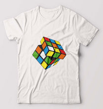 Load image into Gallery viewer, Rubik's Cube T-Shirt for Men-White-Ektarfa.online