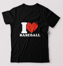 Load image into Gallery viewer, I Love Baseball T-Shirt for Men-Black-Ektarfa.online