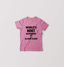 Load image into Gallery viewer, Expensive Alarm Clock Kids T-Shirt for Boy/Girl-Pink-Ektarfa.online