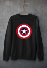 Load image into Gallery viewer, Captain America Unisex Sweatshirt for Men/Women-Black-Ektarfa.online