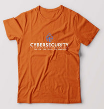 Load image into Gallery viewer, Cyber Security T-Shirt for Men-Orange-Ektarfa.online
