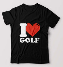 Load image into Gallery viewer, I Love Golf T-Shirt for Men-Black-Ektarfa.online