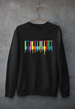Load image into Gallery viewer, Piano Unisex Sweatshirt for Men/Women-black-Ektarfa.online