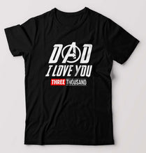 Load image into Gallery viewer, Dad I Love You 3000 T-Shirt for Men-Black-Ektarfa.online