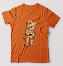 Load image into Gallery viewer, Domrebel Bear T-Shirt for Men-Orange-Ektarfa.online