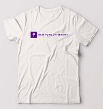 Load image into Gallery viewer, New York University T-Shirt for Men-White-Ektarfa.online