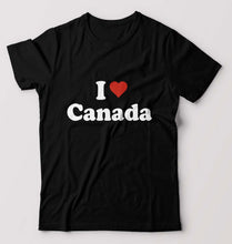 Load image into Gallery viewer, I Love Canada T-Shirt for Men-Black-Ektarfa.online
