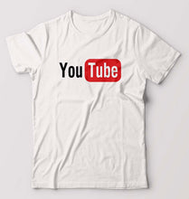 Load image into Gallery viewer, YouTube T-Shirt for Men-White-Ektarfa.online