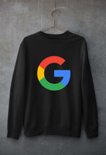 Load image into Gallery viewer, Google Unisex Sweatshirt for Men/Women-black-Ektarfa.online
