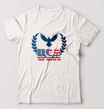 Load image into Gallery viewer, USA America T-Shirt for Men-White-Ektarfa.online