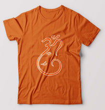 Load image into Gallery viewer, Ganpati JI(Ganesh) T-Shirt for Men-Orange-Ektarfa.online