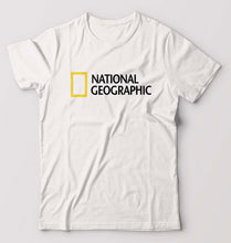 Load image into Gallery viewer, National geographic T-Shirt for Men-White-Ektarfa.online