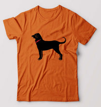 Load image into Gallery viewer, Black Dog T-Shirt for Men-Orange-Ektarfa.online
