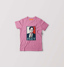 Load image into Gallery viewer, Dwight Schrute Fact T-Shirt for Boy/Girl-Pink-Ektarfa.online