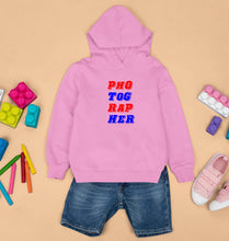 Load image into Gallery viewer, Photographer Kids Hoodie for Boy/Girl-Light Baby Pink-Ektarfa.online