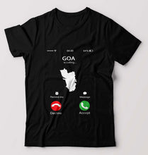 Load image into Gallery viewer, Goa Calling T-Shirt for Men-Black-Ektarfa.online