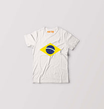 Load image into Gallery viewer, Brazil Kids T-Shirt for Boy/Girl-White-Ektarfa.online