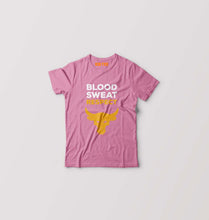 Load image into Gallery viewer, Blood Sweat Respect Gym Kids T-Shirt for Boy/Girl-Pink-Ektarfa.online