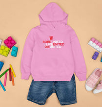 Load image into Gallery viewer, Born United Live United Die United Kids Hoodie for Boy/Girl-Light Baby Pink-Ektarfa.online